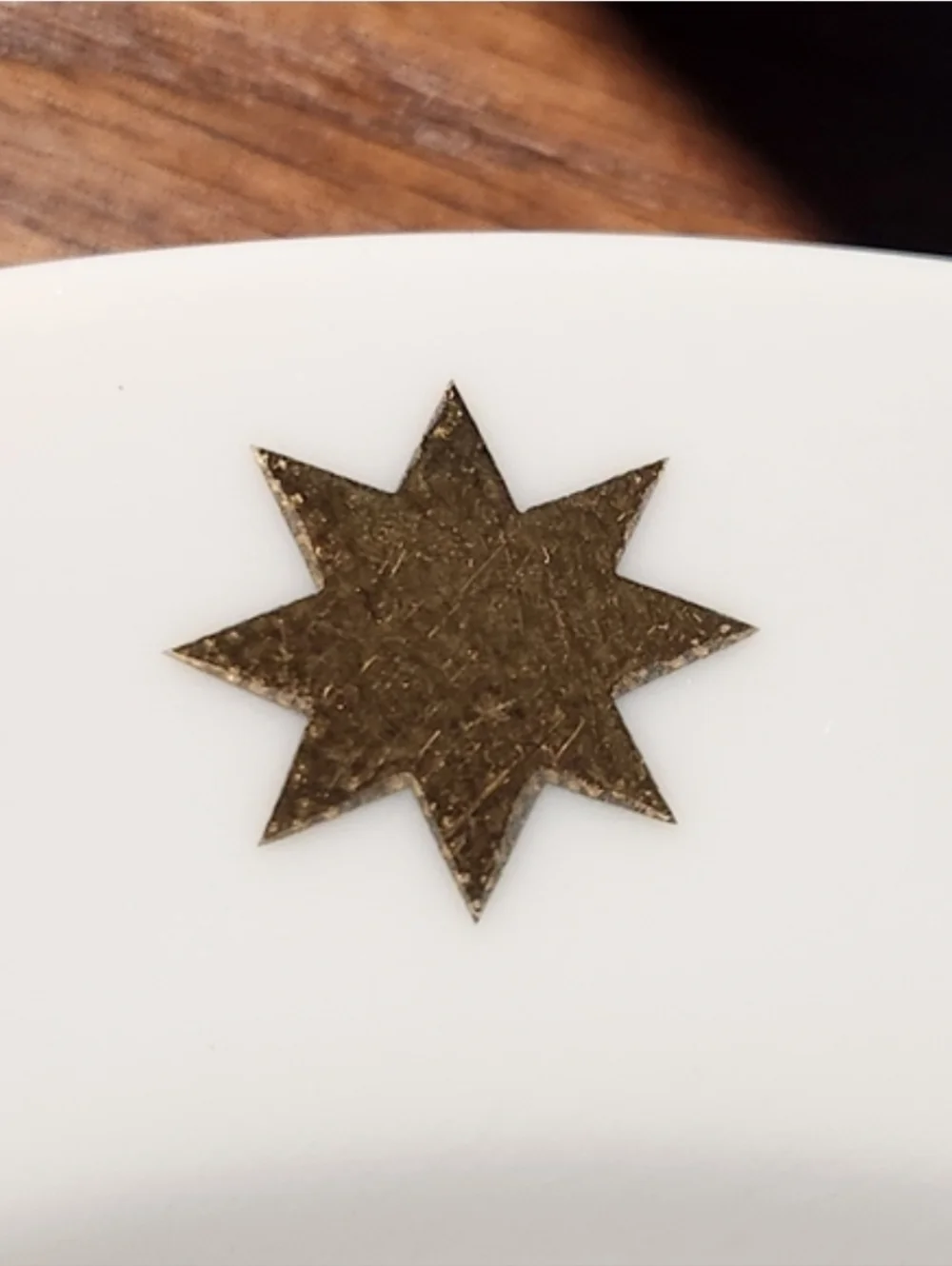 Gold Star Plates Set of 4 7.5